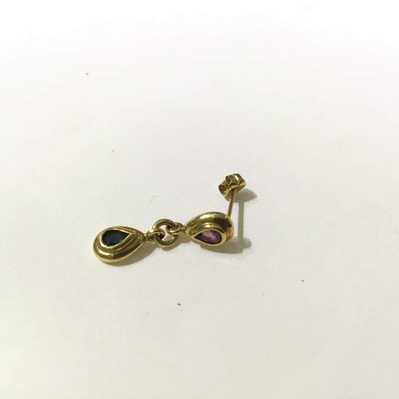 18金  片耳ピアス