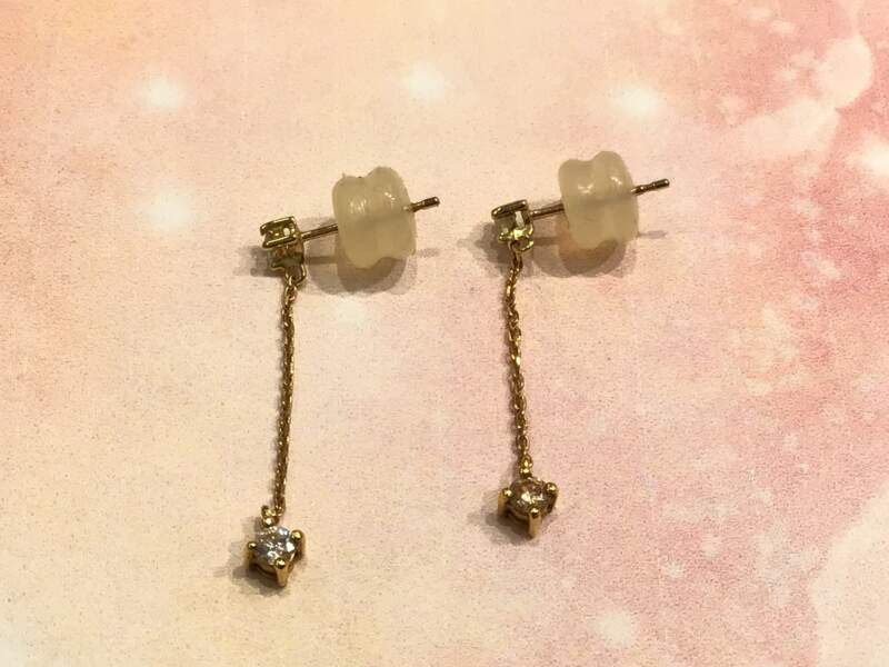 🌿18金    ダイヤモンド    ピアス    をお買取りしました。🌿