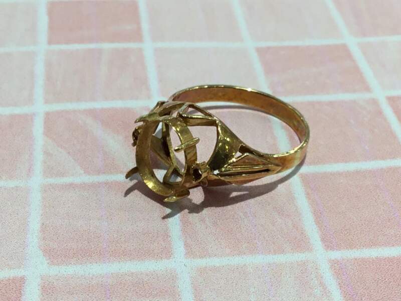 K18 石無しリング💍